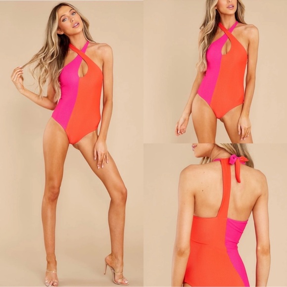 Beach Riot Other - Beach Riot Nia One Piece Swimsuit in Magenta Coral Size XS